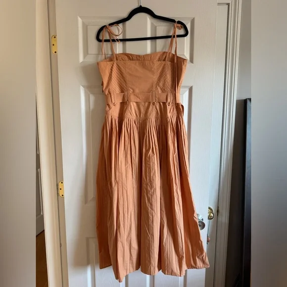 Ulla Johnson Peach Midi Dress - Picture 8 of 10